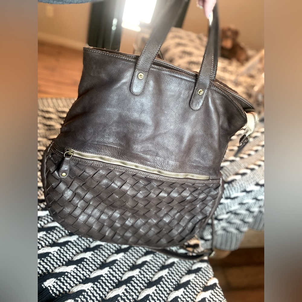 Real leather purse